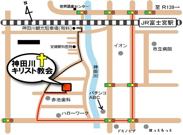神田川キリスト教会マップ